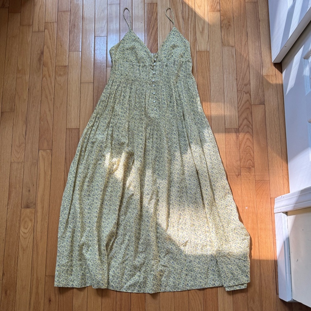 Doen Yellow Floral Midi Dress - Picture 3 of 7